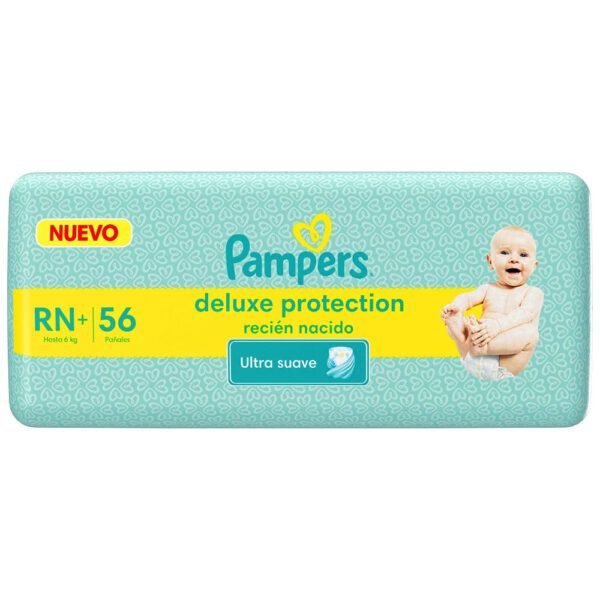 Pañales Pampers Deluxe Protection RN+ x 56 un