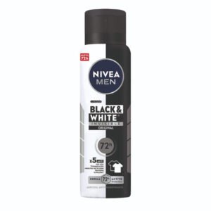 Desodorante Antitranspirante Nivea Men Black & White Invisible Original en Aerosol x 150 ml