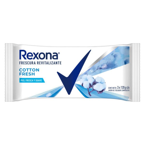 Jabón Rexona Cotton Fresh x 3 un x 120 g