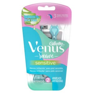Máquinas de Afeitar Venus Sensitive Suave x 2 un
