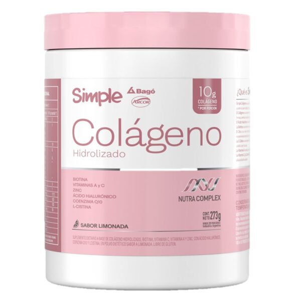 Simple Colágeno Hidrolizado Sabor Limonada x 273 g