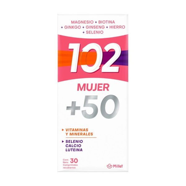 Suplemento 102 +50 Mujer x 30 Comp